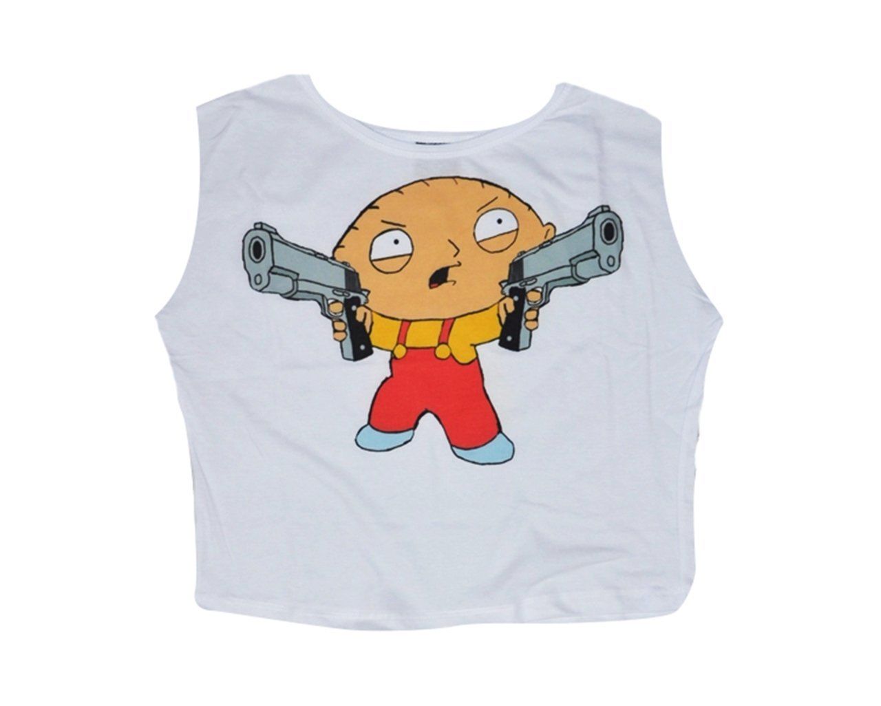 FAMILY GUY Baskılı Göbek Üstü-Yarım T-shirt
