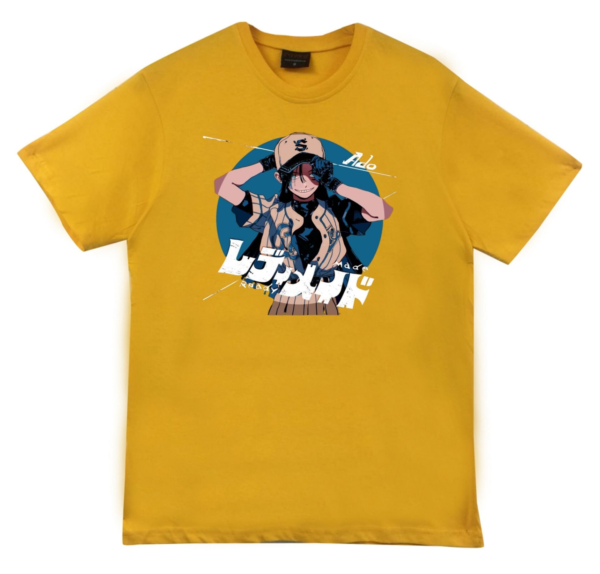 Ado Japon - K-Pop - Rock - Müzik Baskılı Unisex %100 Pamuk T-shirt