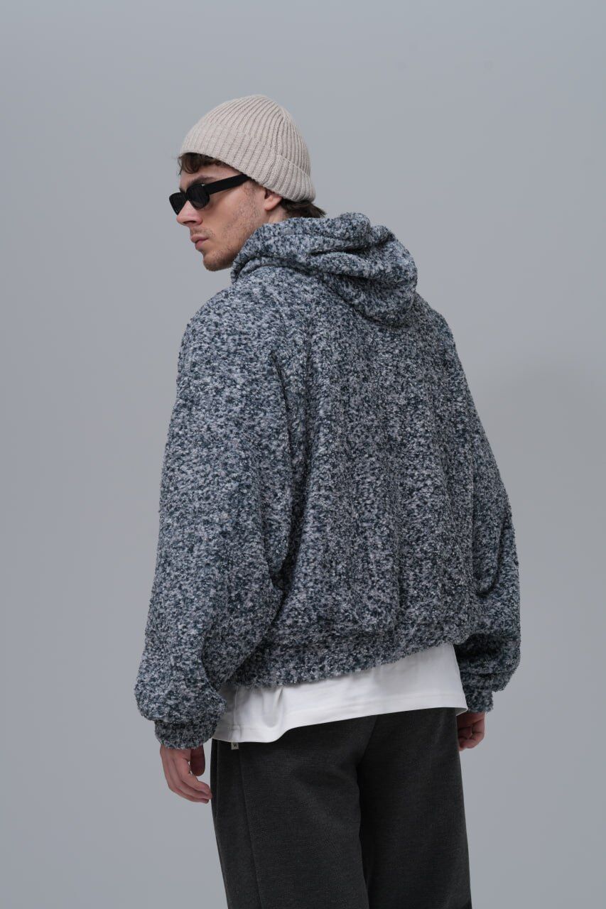 Peluş (Teddy) Yumuşak Dokulu Kapüşonlu Unisex Sweatshirt