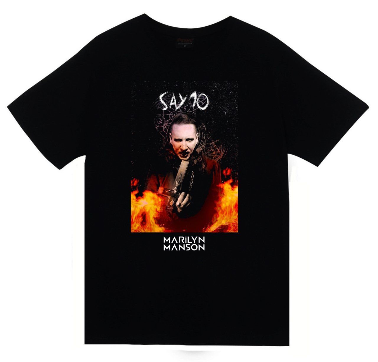 Marilyn Manson Baskılı T-shirt