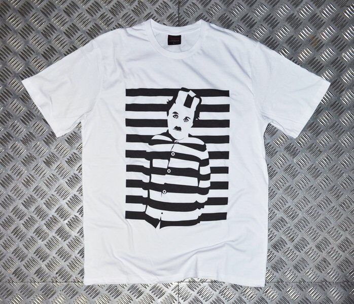 CHARLIE CHAPLIN Baskılı T-shirt