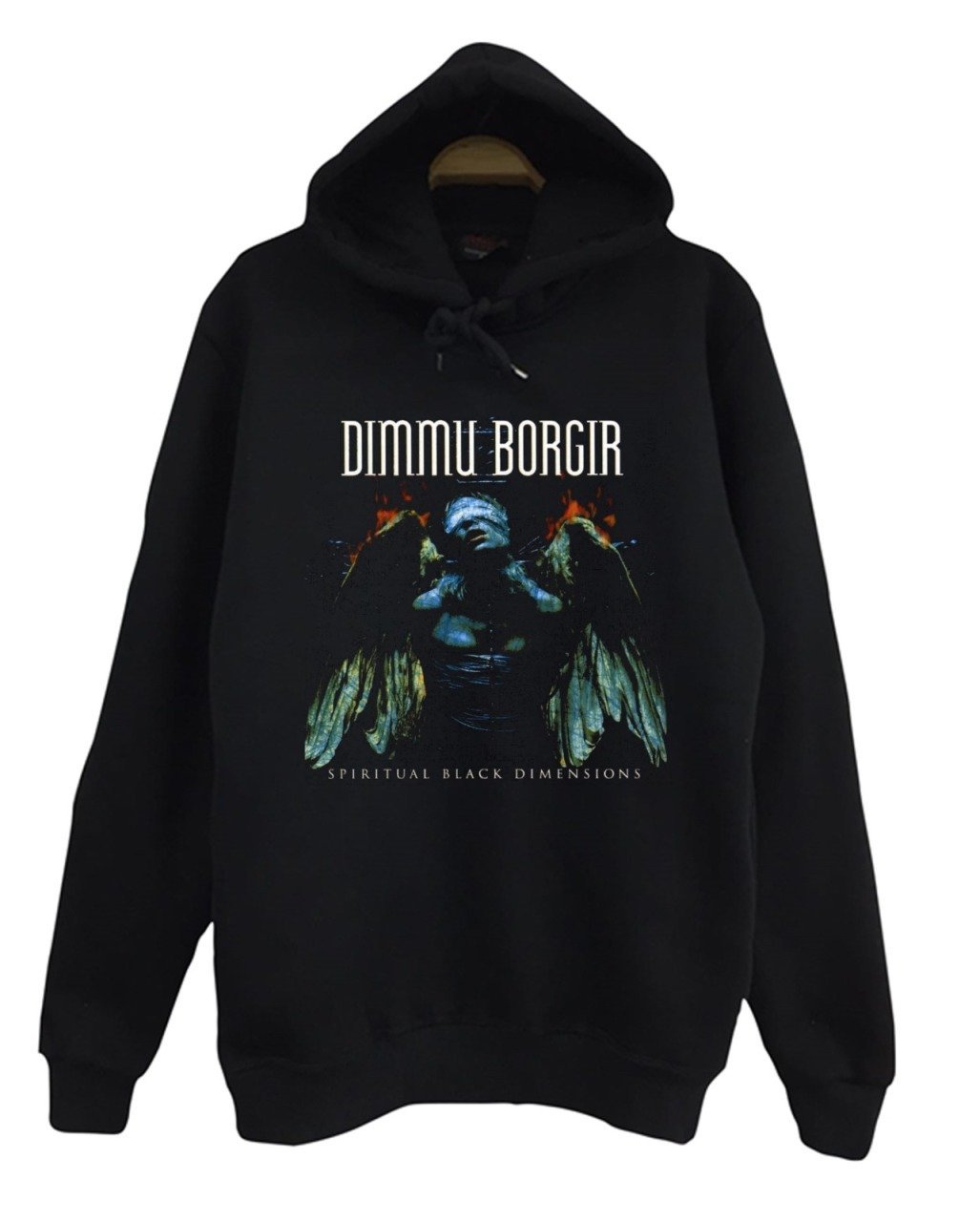 Dimmu Borgir Baskılı Kapüşonlu Sweatshirt SİYAH - XL