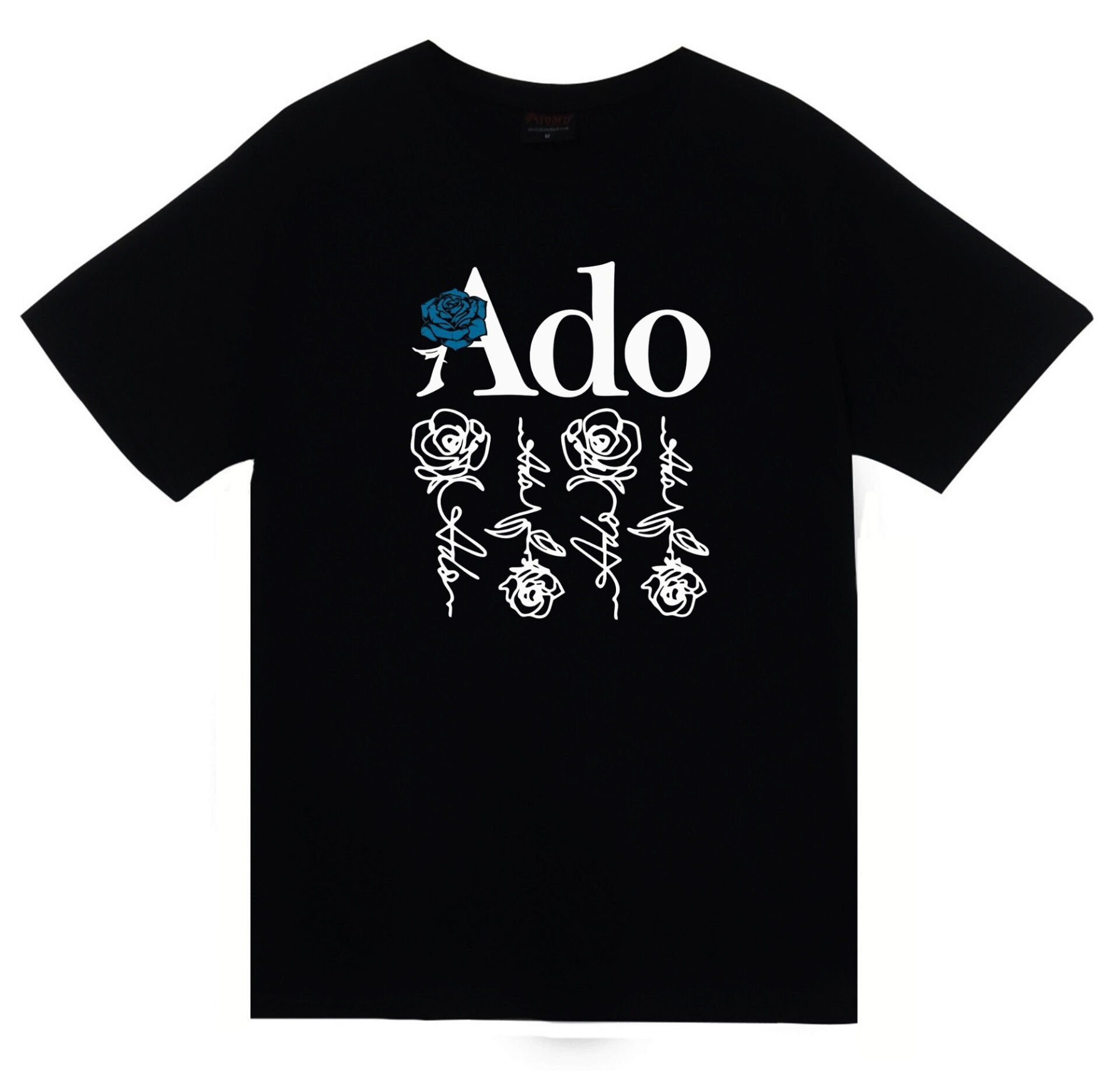 Ado Japon - K-Pop - Rock - Müzik Baskılı Unisex %100 Pamuk T-shirt