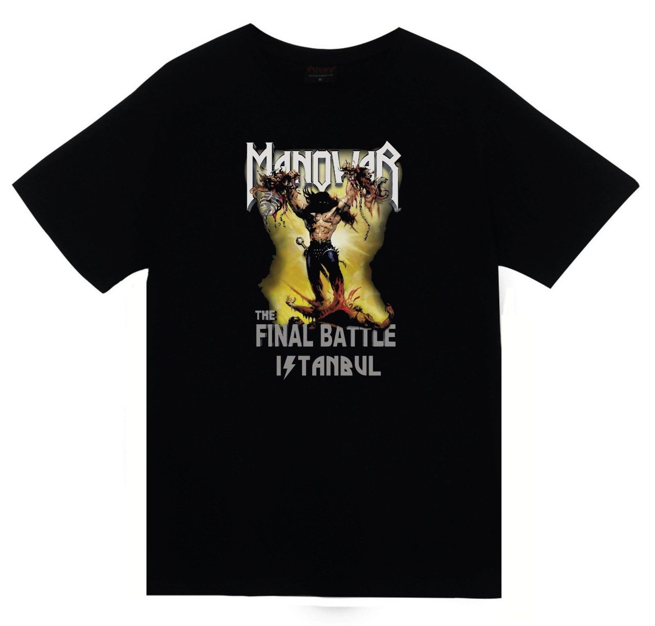 Manowar Baskılı T-Shirt