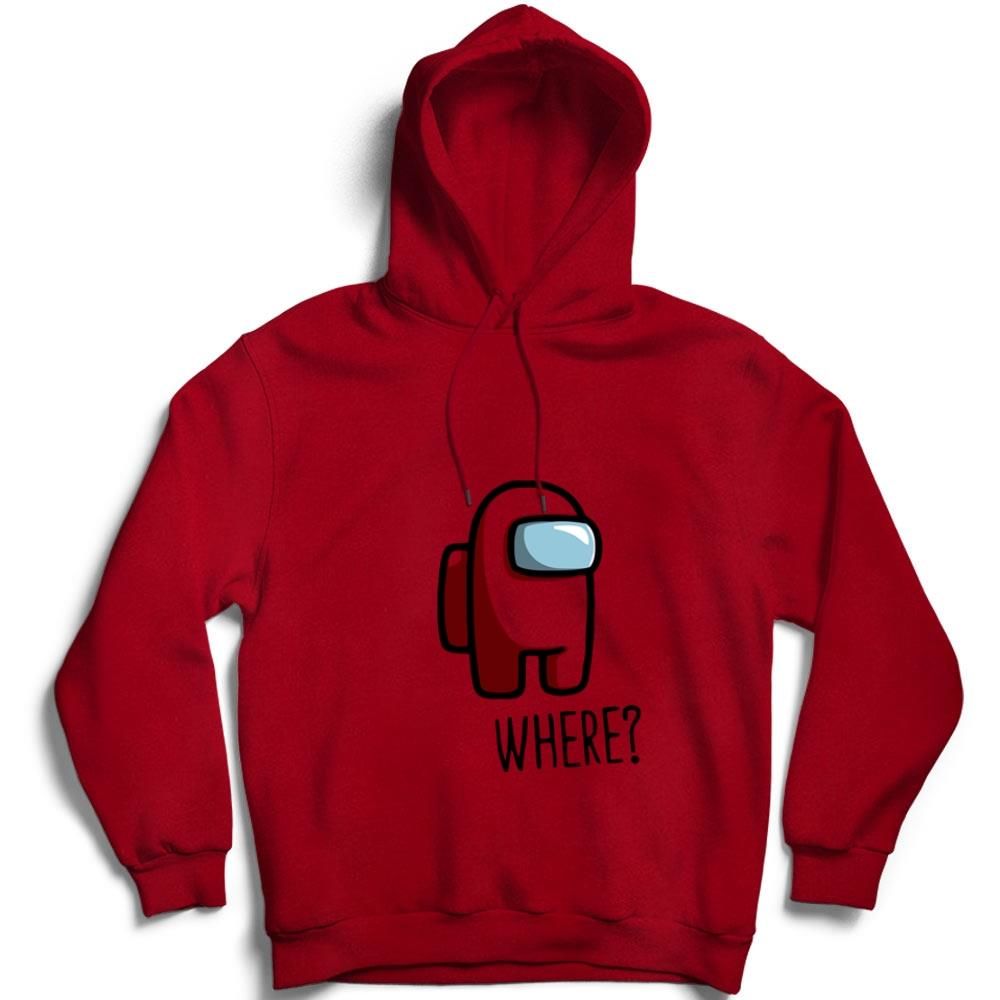 Among Us Oyun Baskılı Kapüşonlu Sweatshirt