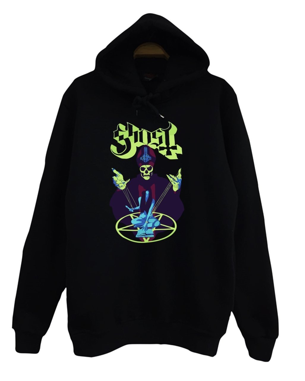 Ghost Baskılı Sweatshirt SİYAH - XL