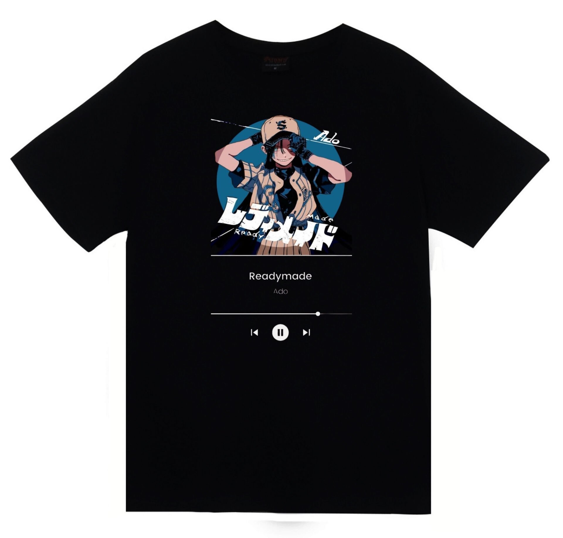 Ado Japon - K-Pop - Rock - Müzik Baskılı Unisex %100 Pamuk T-shirt
