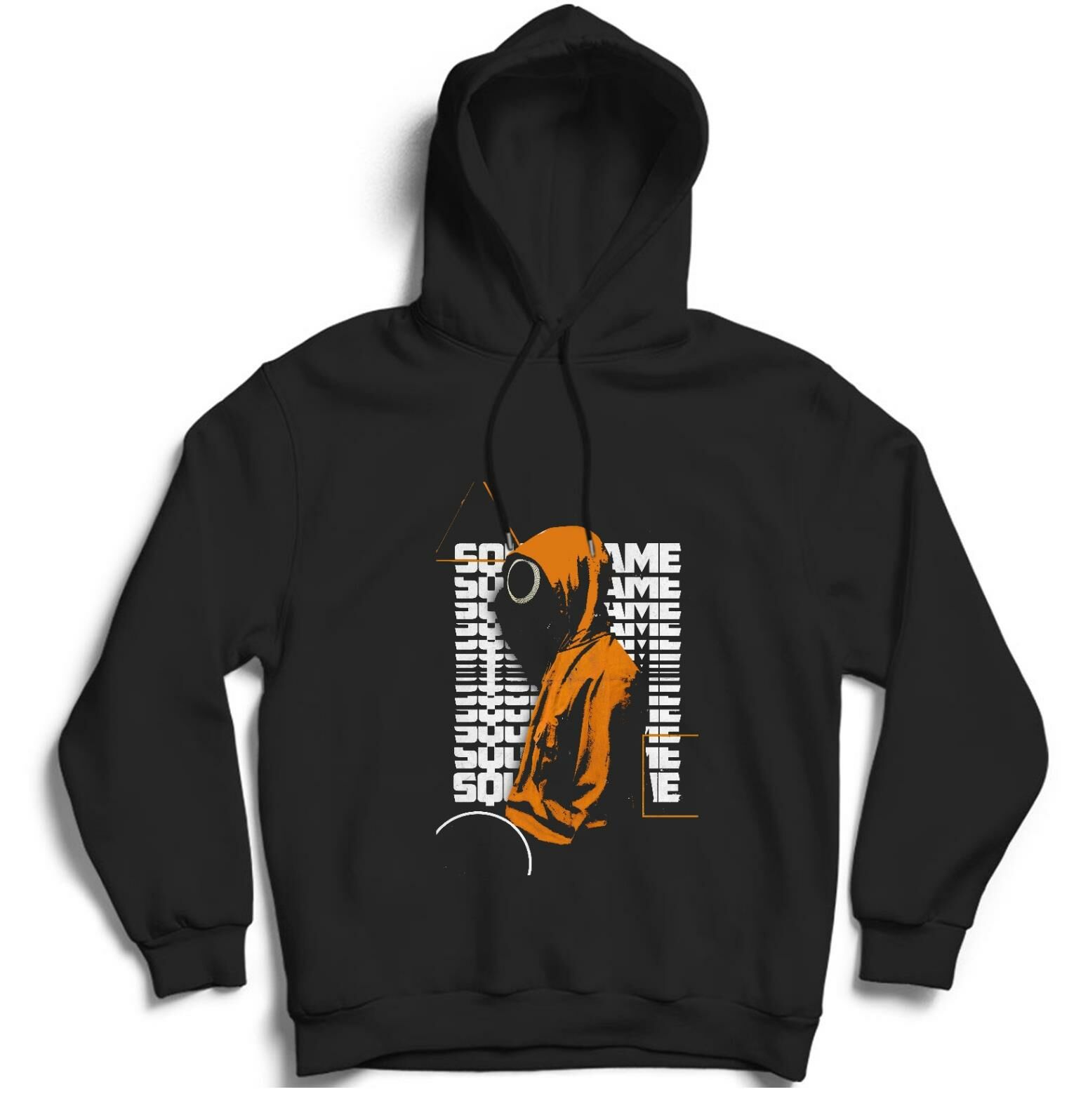 Squid Game Dizi Baskılı Kapüşonlu Sweatshirt