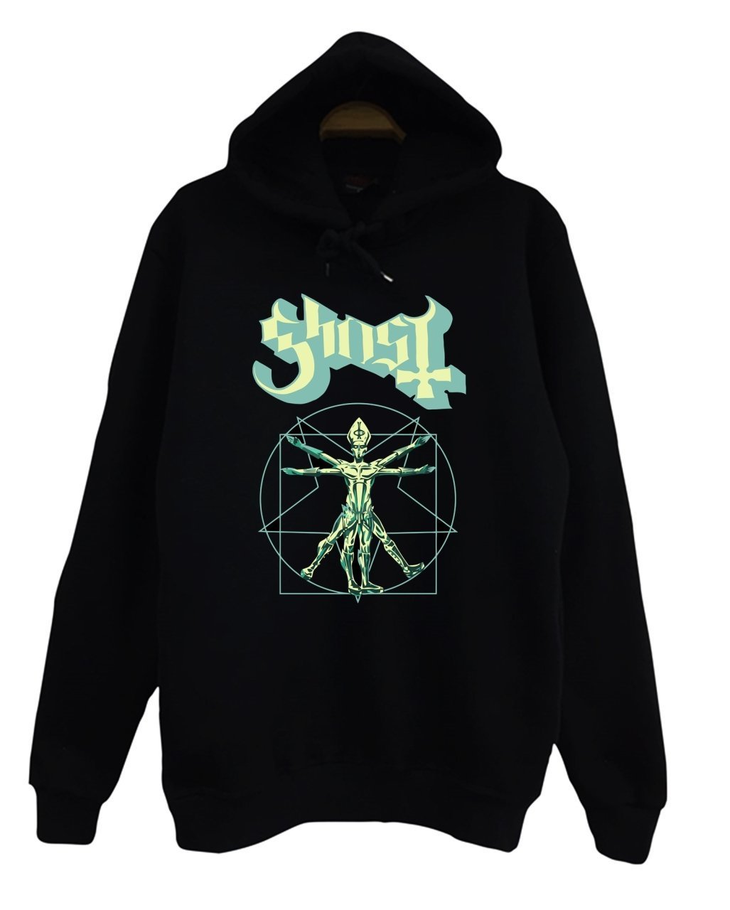 Ghost Baskılı Sweatshirt SİYAH - 5XL