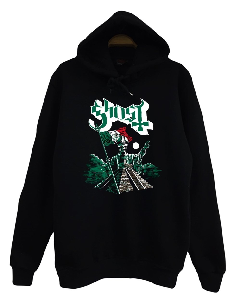 Ghost Baskılı Sweatshirt SİYAH - 2XL