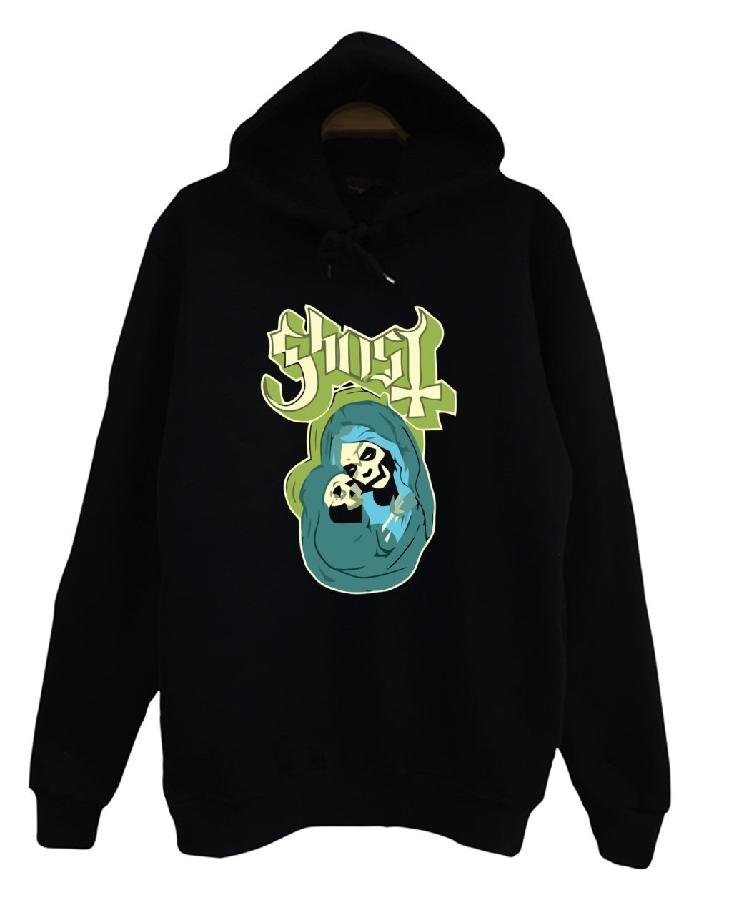Ghost Baskılı Sweatshirt SİYAH - 4XL