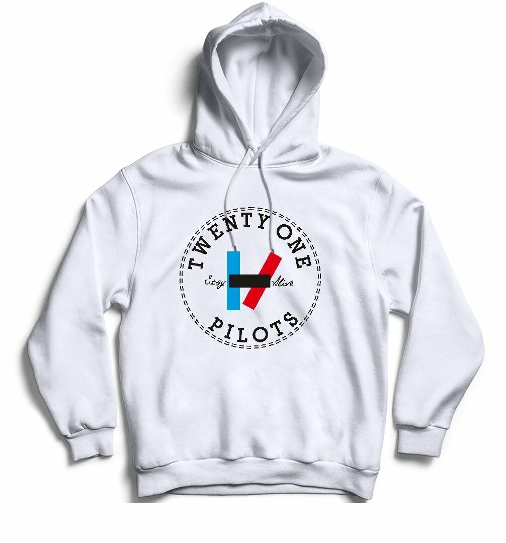 Twenty One Pilots Baskılı Kapşonlu Sweatshirt