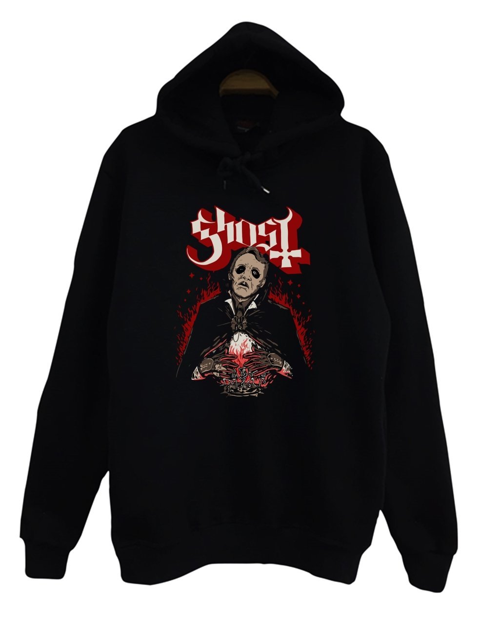 Ghost Baskılı Sweatshirt SİYAH - M