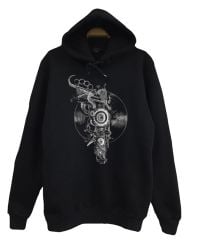 Plak Silah Baskılı Sweatshirt