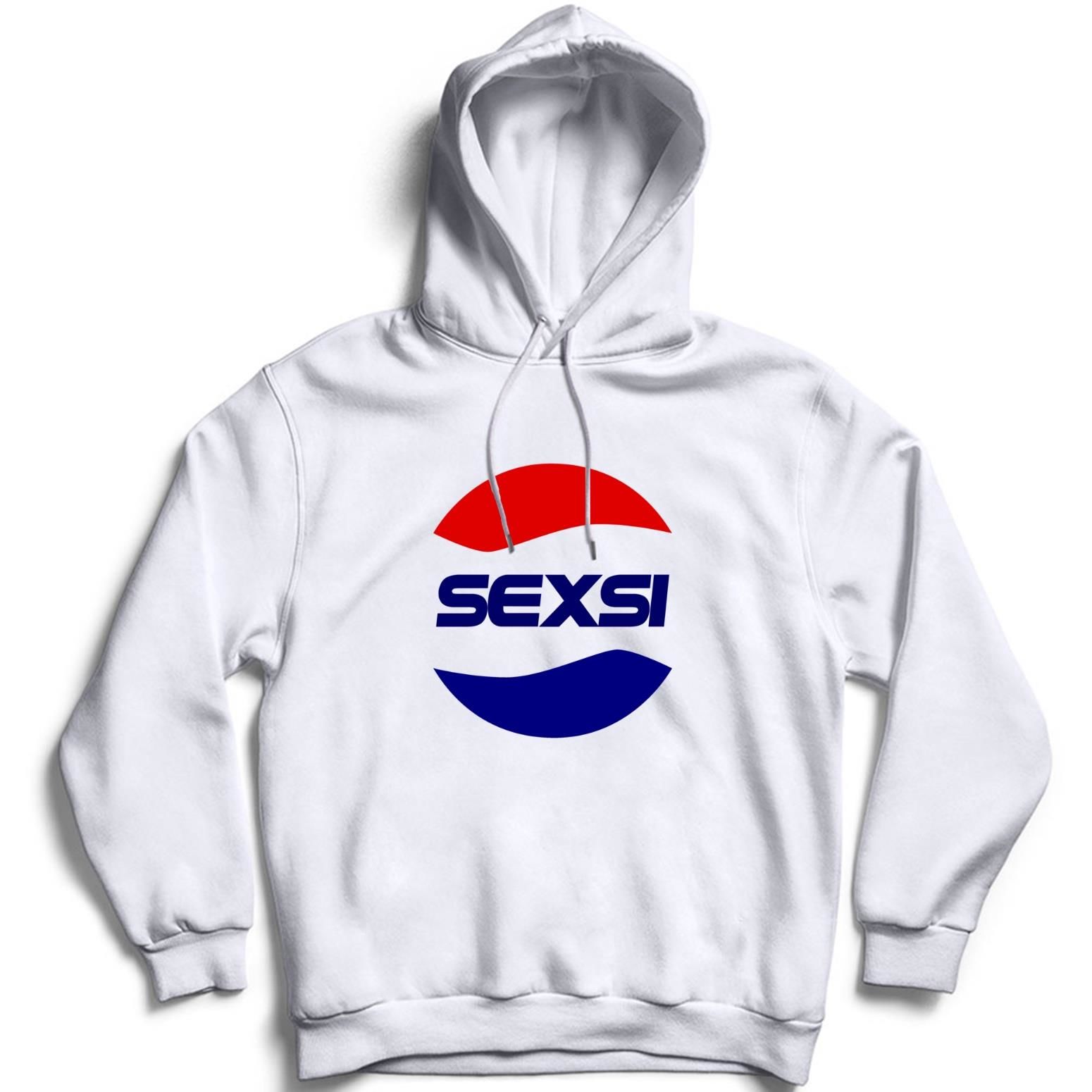 Sexsi Baskılı Kapüşonlu Sweatshirt