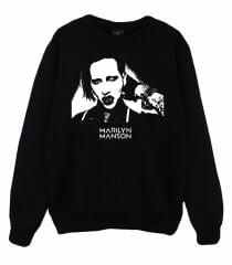 Marilyn Manson Baskılı Sweatshirt