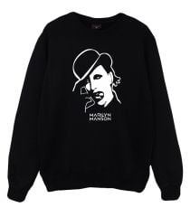 Marilyn Manson Baskılı Sweatshirt