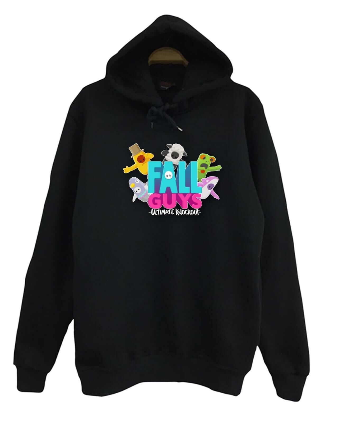 Fall Guys Oyun Baskılı Kapüşonlu Sweatshirt