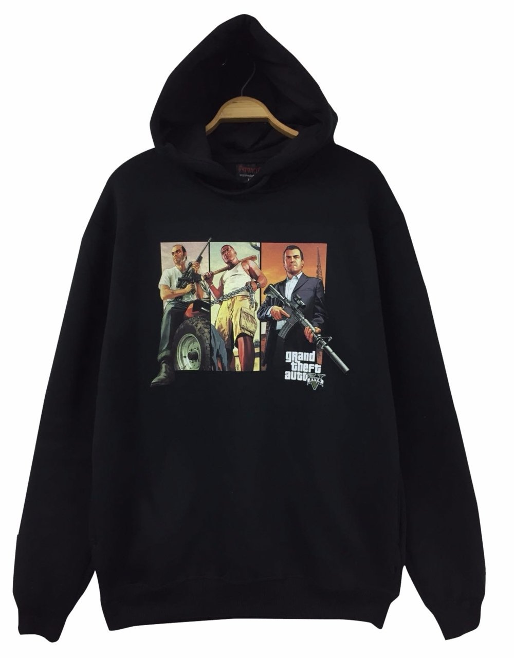GTA Kapüşonlu Sweatshirt SİYAH - 3XL