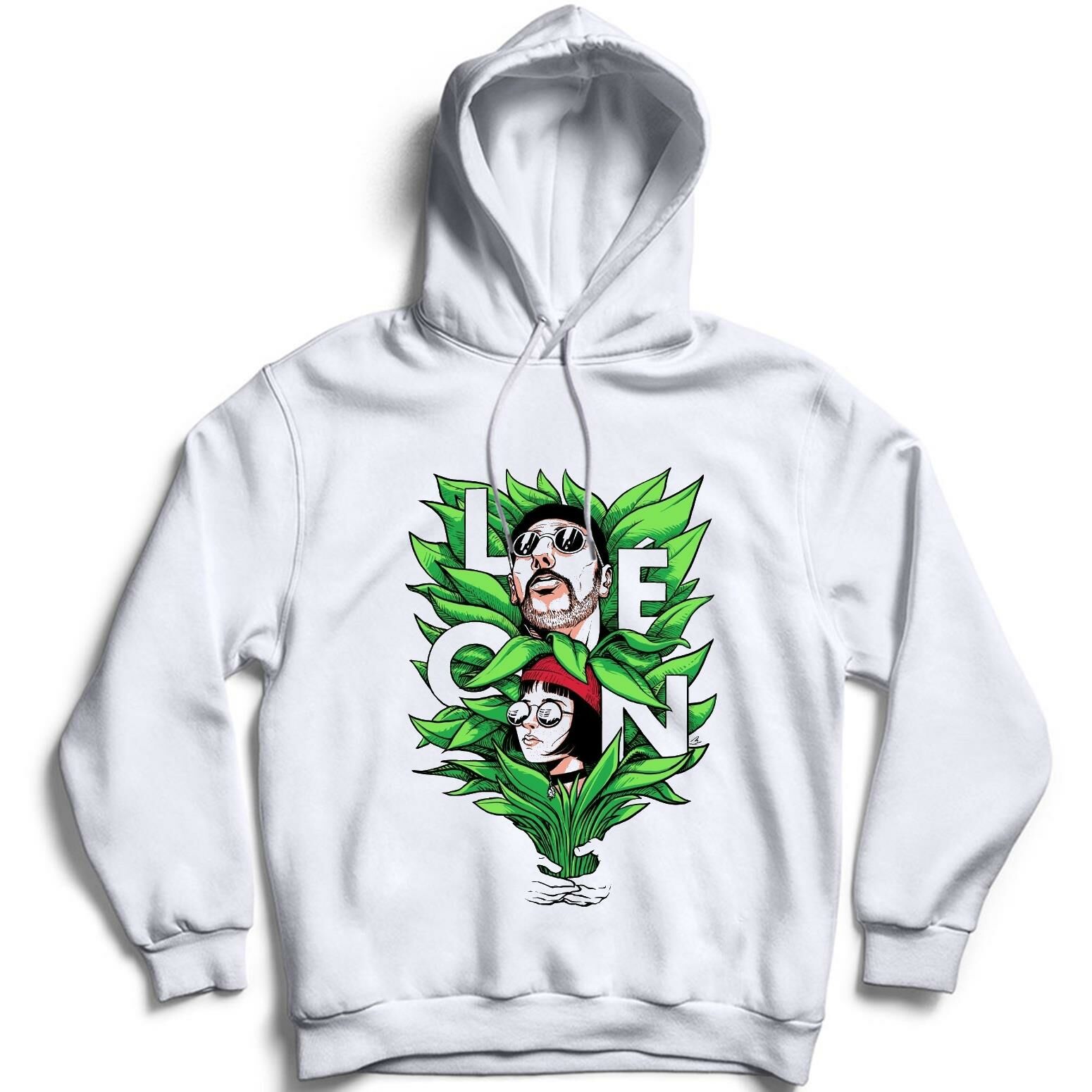 Leon Sevginin Gücü Baskılı Kapüşonlu Sweatshirt