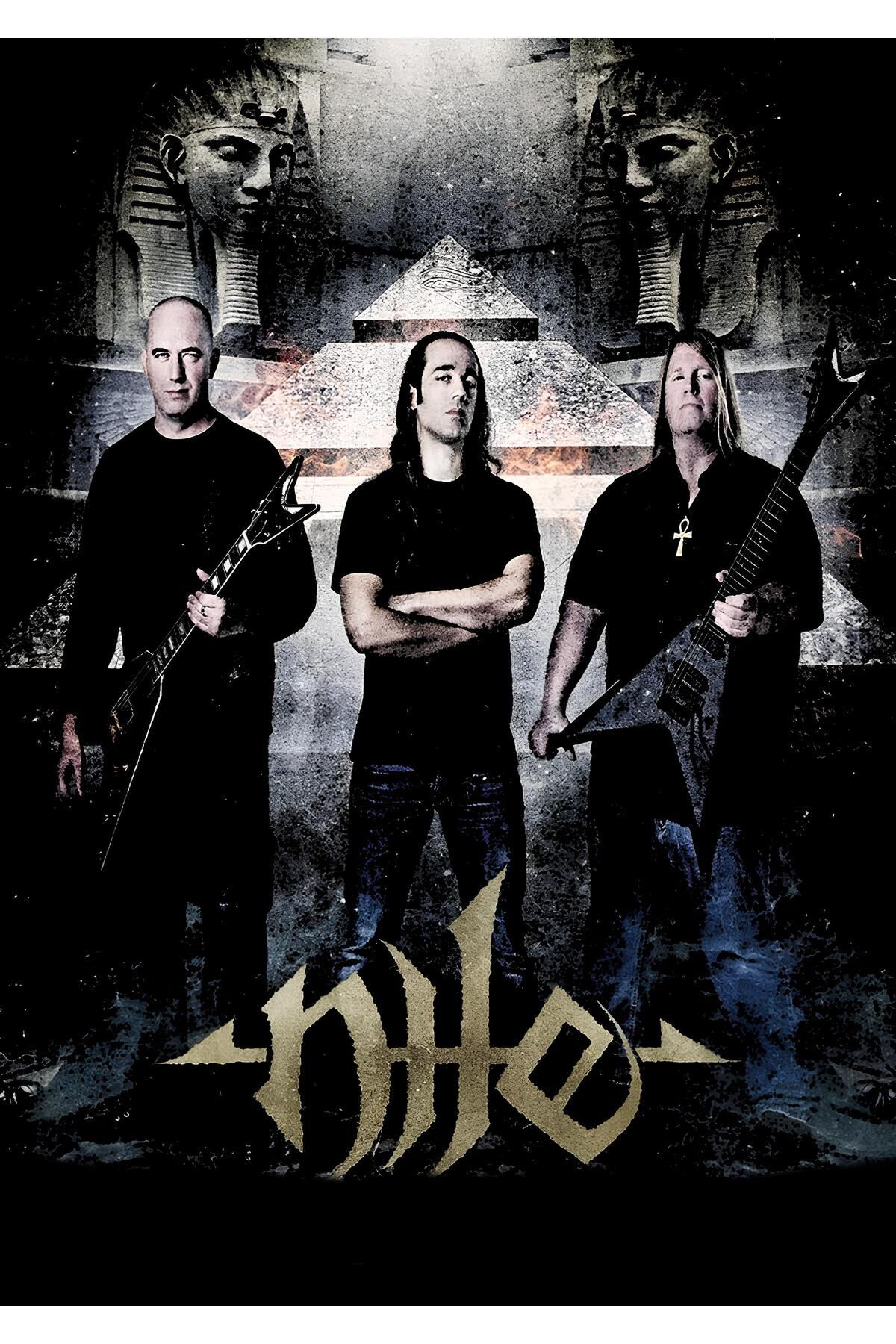 Nile – Müzik Grubu Baskılı Unisex %100 Pamuk Siyah T-shirt