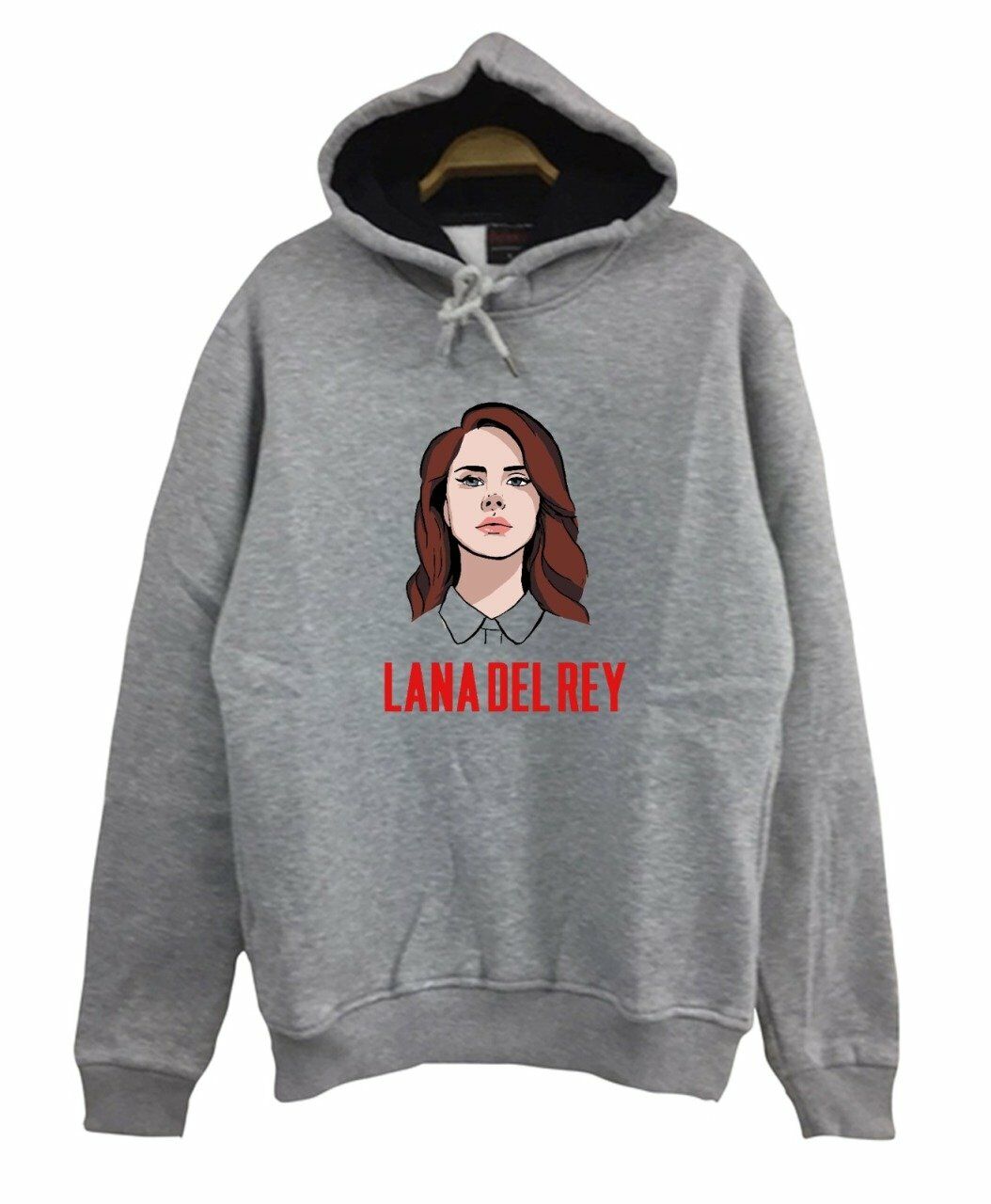 Lana Del Rey Baskılı Kapüşonlu Sweatshirt