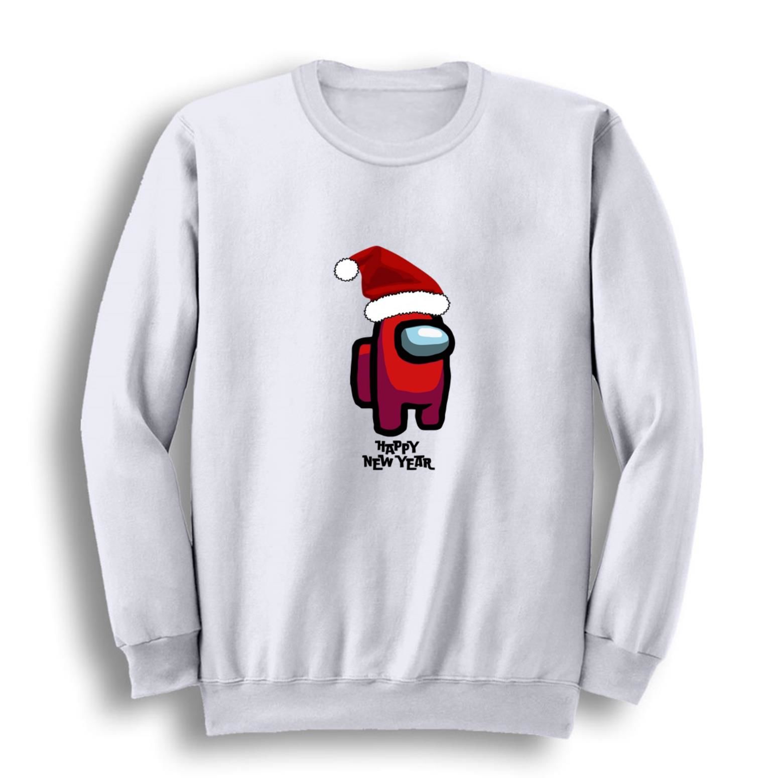 Among Us Yeni Yıl Noel Baba Happy New Year Baskılı Sweashirt