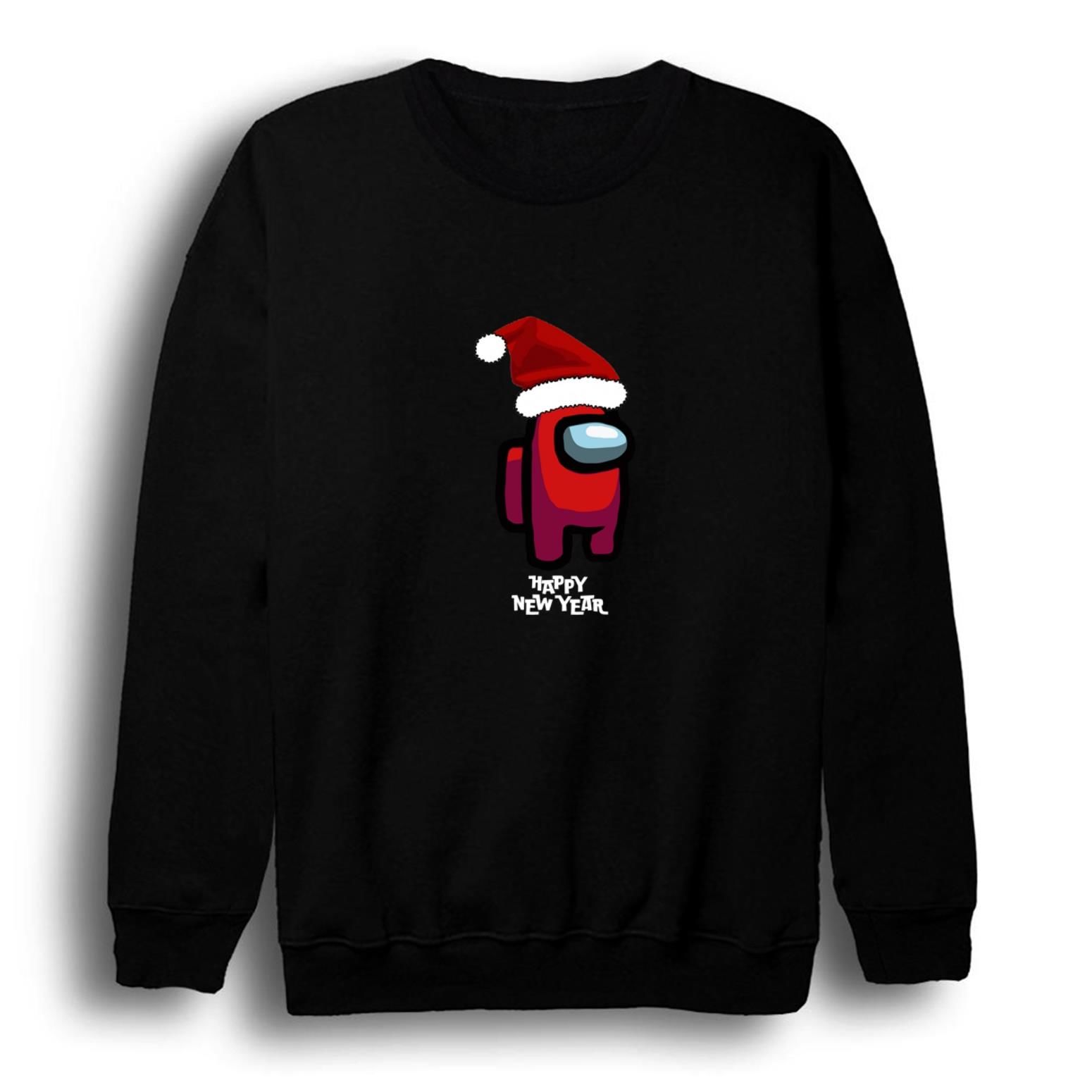 Among Us Yeni Yıl Noel Baba Happy New Year Baskılı Sweashirt