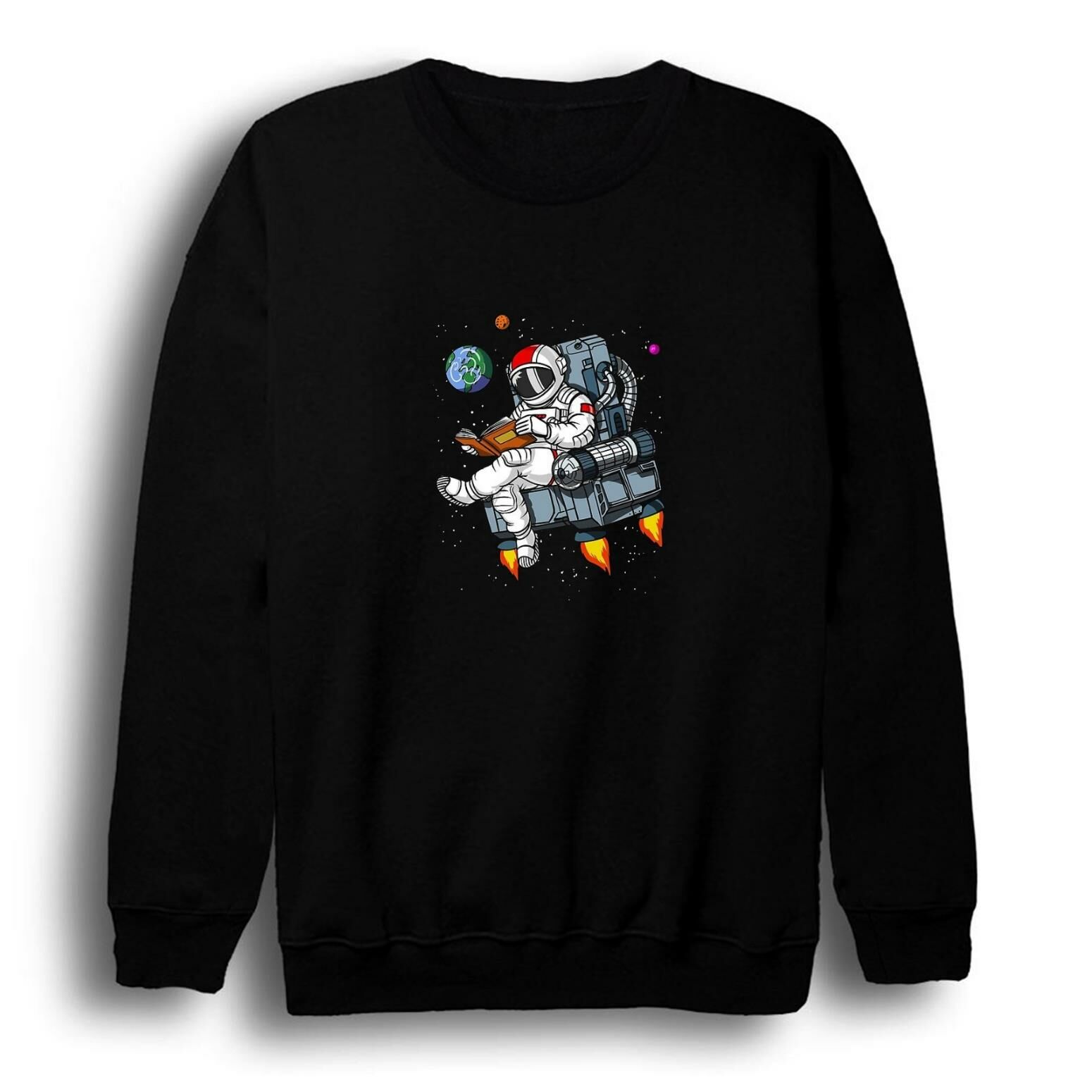 Be Brave Baskılı Bisiklet Yaka Sweatshirt