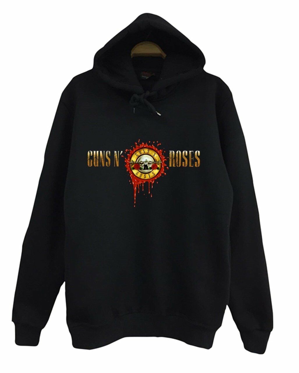 Guns N Roses Baskılı Kapüşonlu Sweatshirt