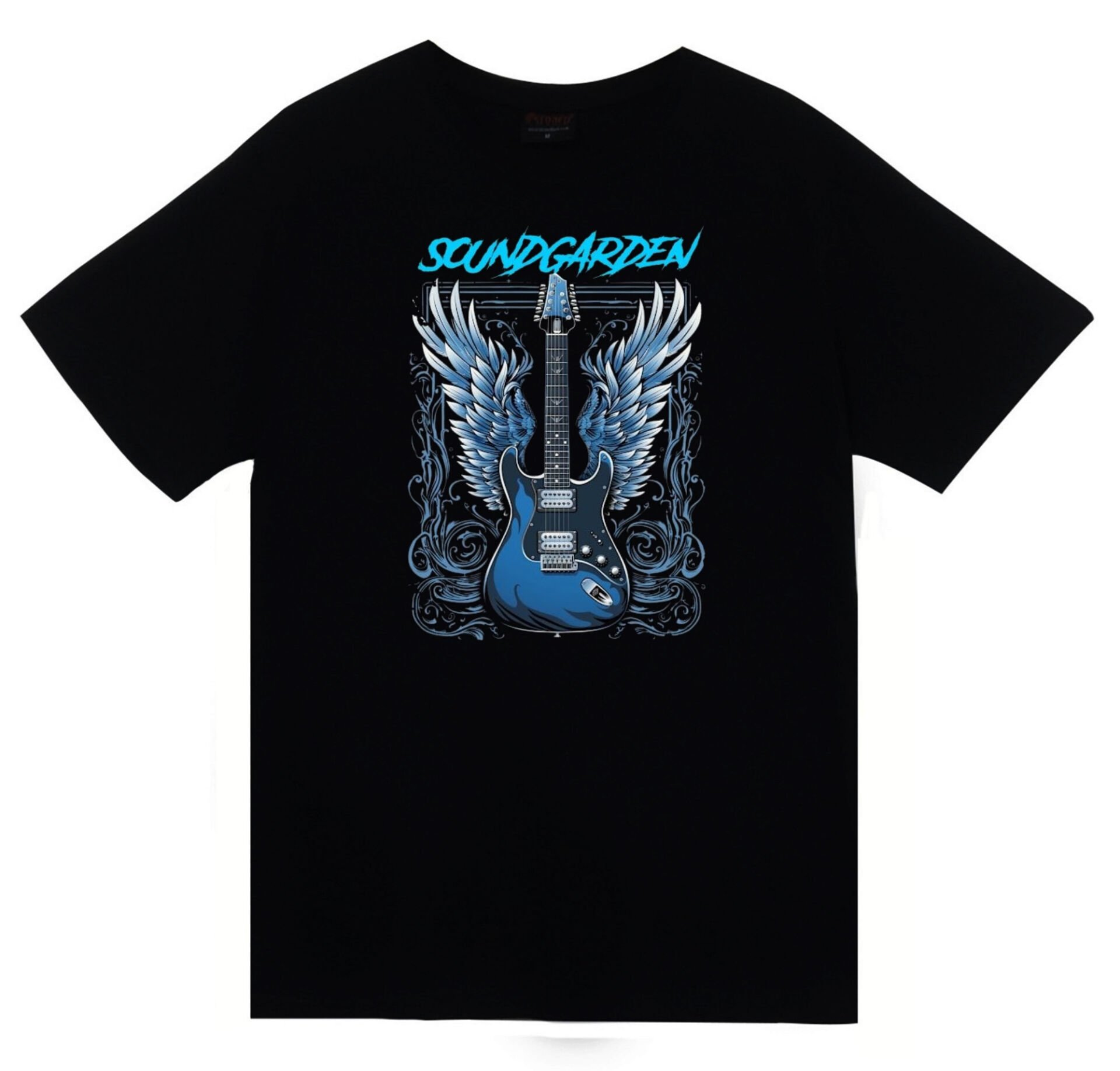 Soundgarden - Müzik Grubu Baskılı Unisex %100 Pamuk Siyah T-shirt
