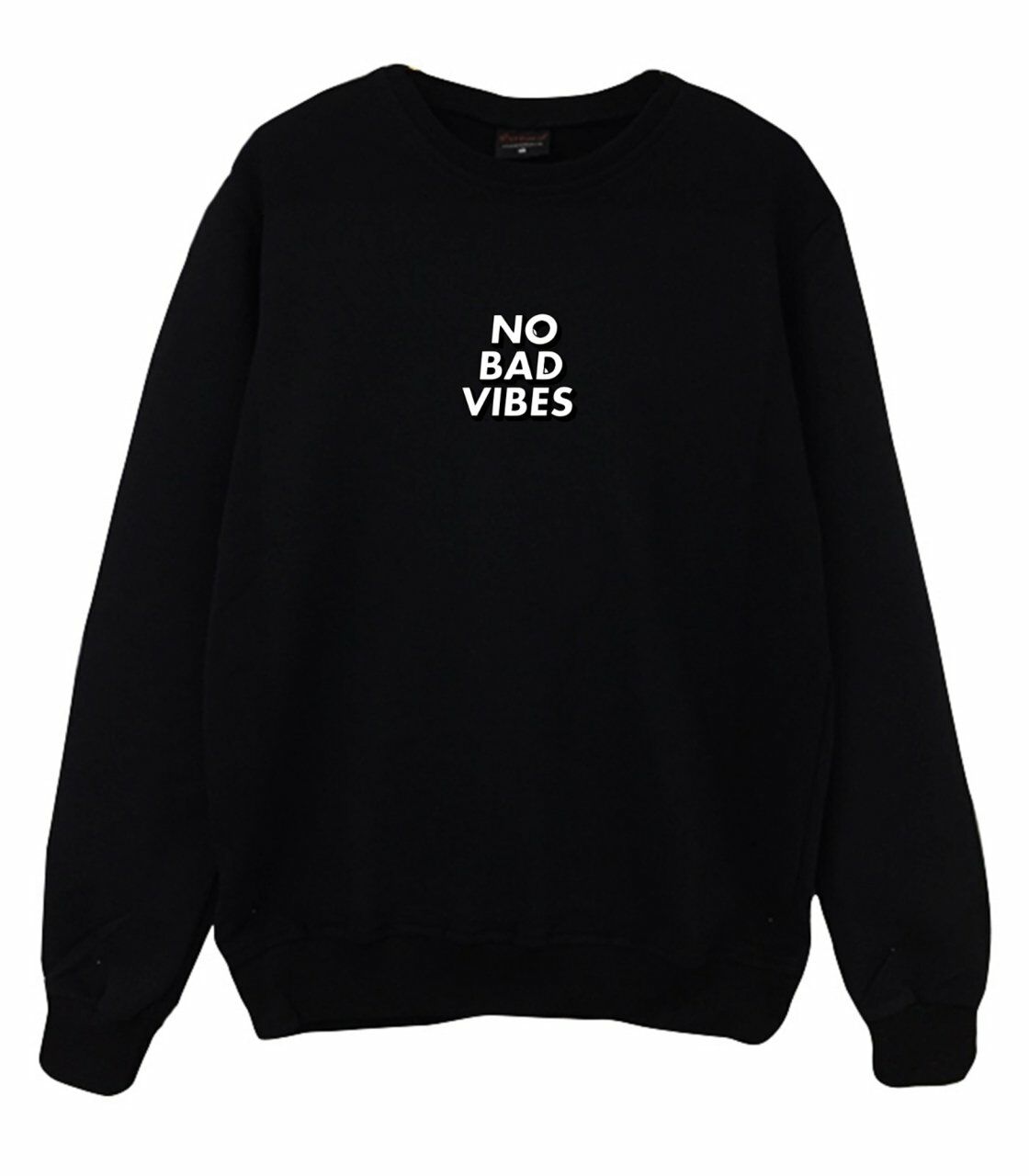 No Bad Vibes Baskılı Sweatshirt