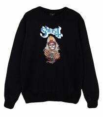 Ghost Baskılı Sweatshirt