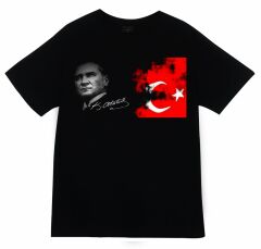 Gazi Mustafa Kemal Atatürk Baskılı T-shirt