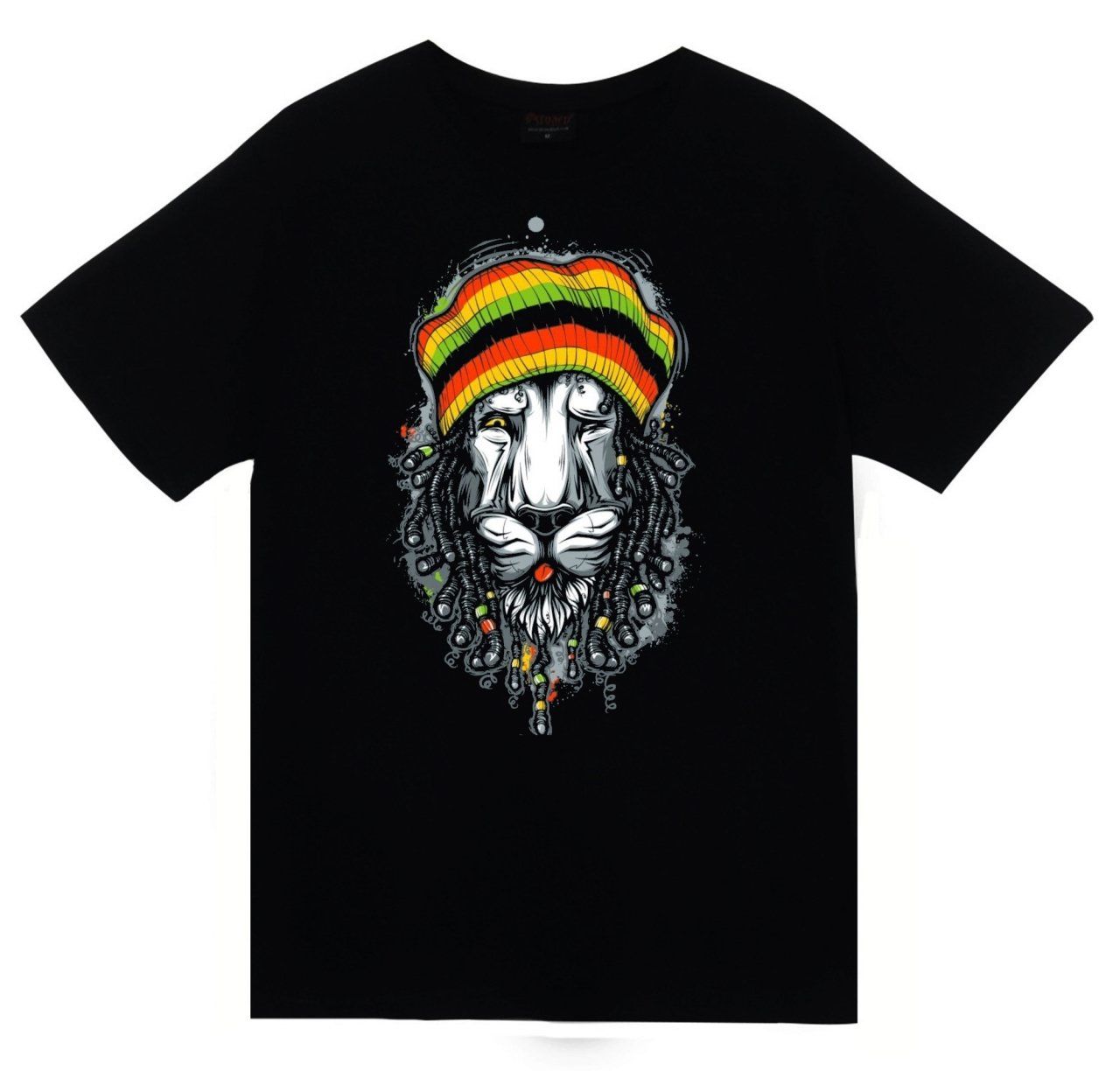 Aslan Bob Marley Baskılı T-shirt