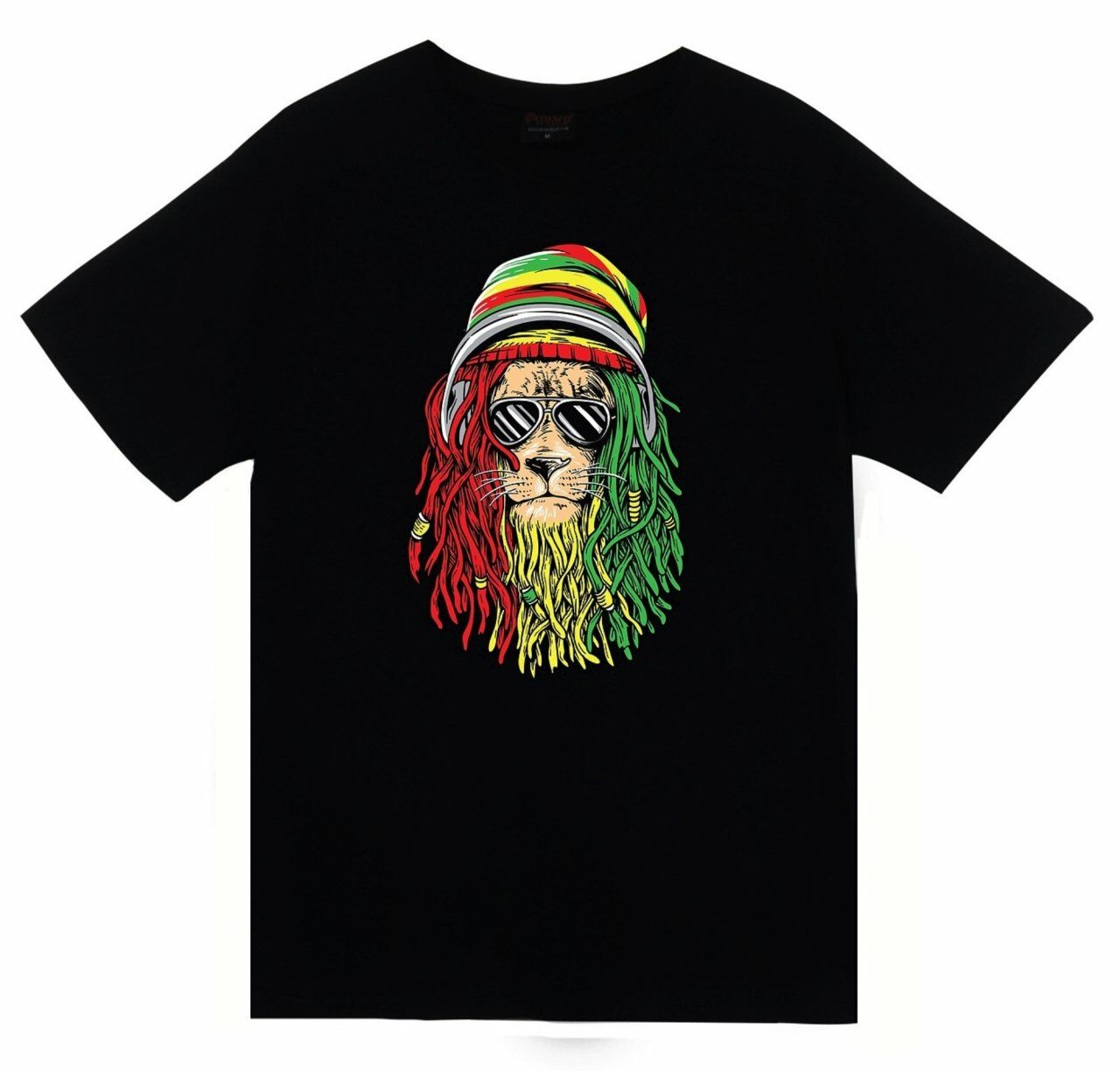 Aslan Hippi Baskılı T-shirt