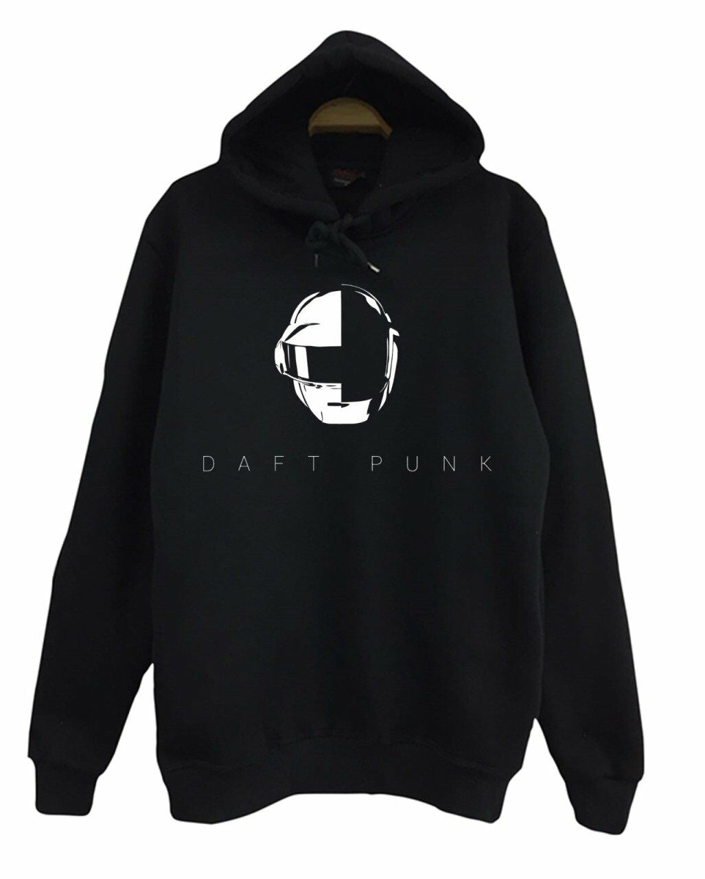 Daft Punk Baskılı Kapüşonlu Sweatshirt