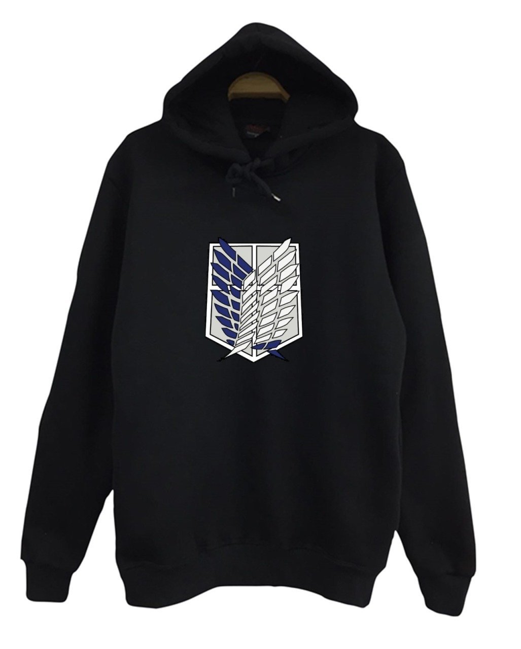 Attack on Titan Kapüşonlu Sweatshirt SİYAH - XL