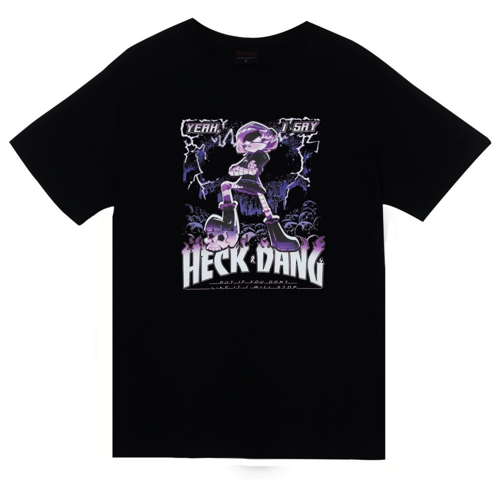 Murder Drones Baskılı Unisex %100 Pamuk Siyah T-shirt