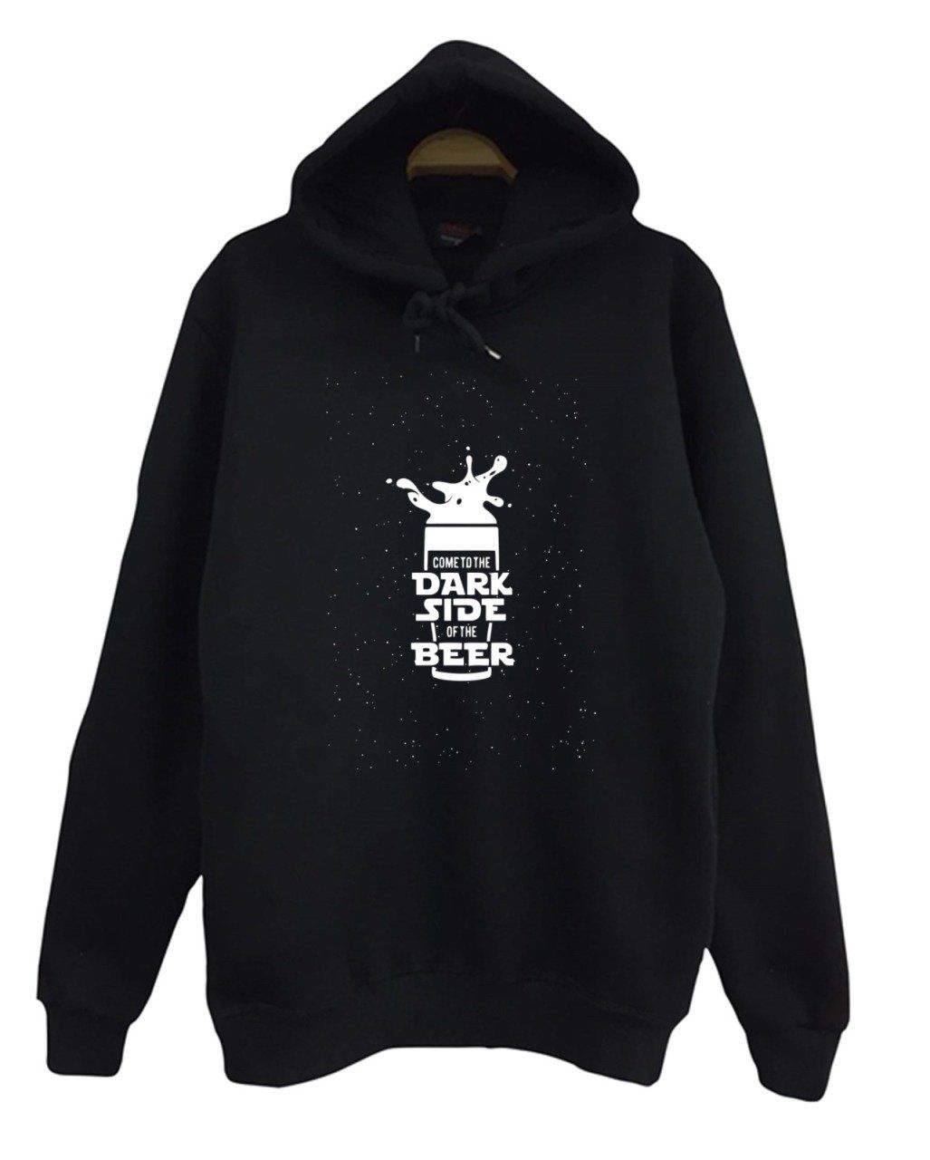 The Dark Side Of The Beer Baskılı Kapüşonlu Sweatshirt