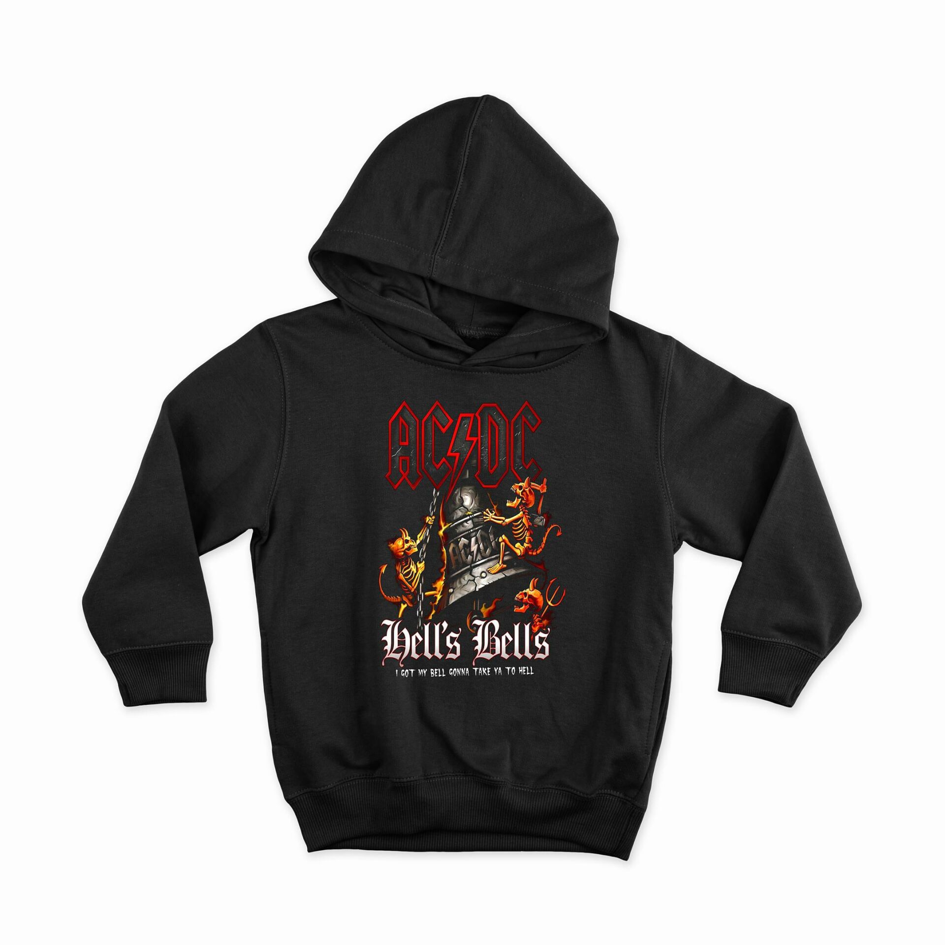 Acdc Özel Tasarım Kapüşonlu Unisex Sweatshirt