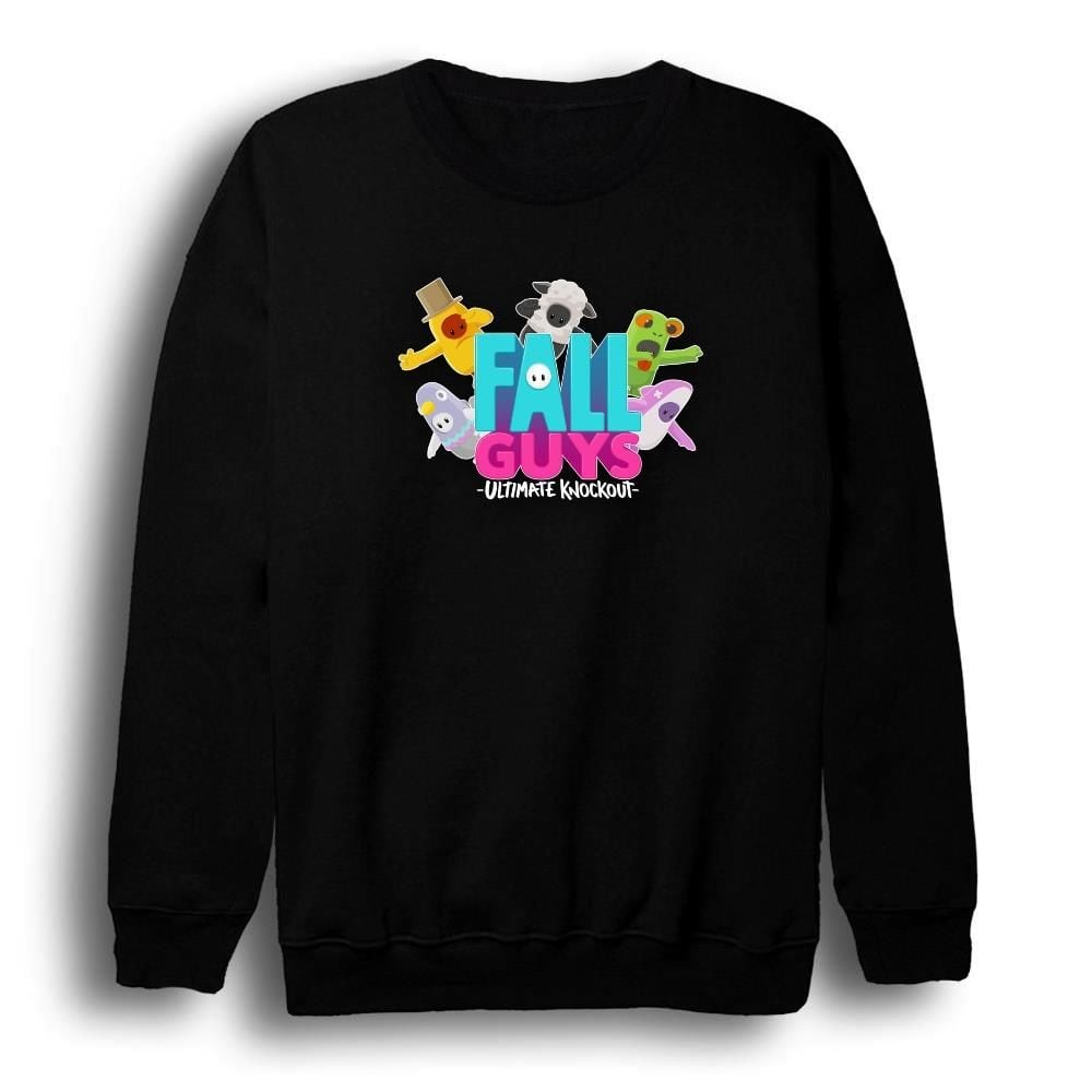 Full Guys Baskılı Bisiklet Yaka Sweatshirt