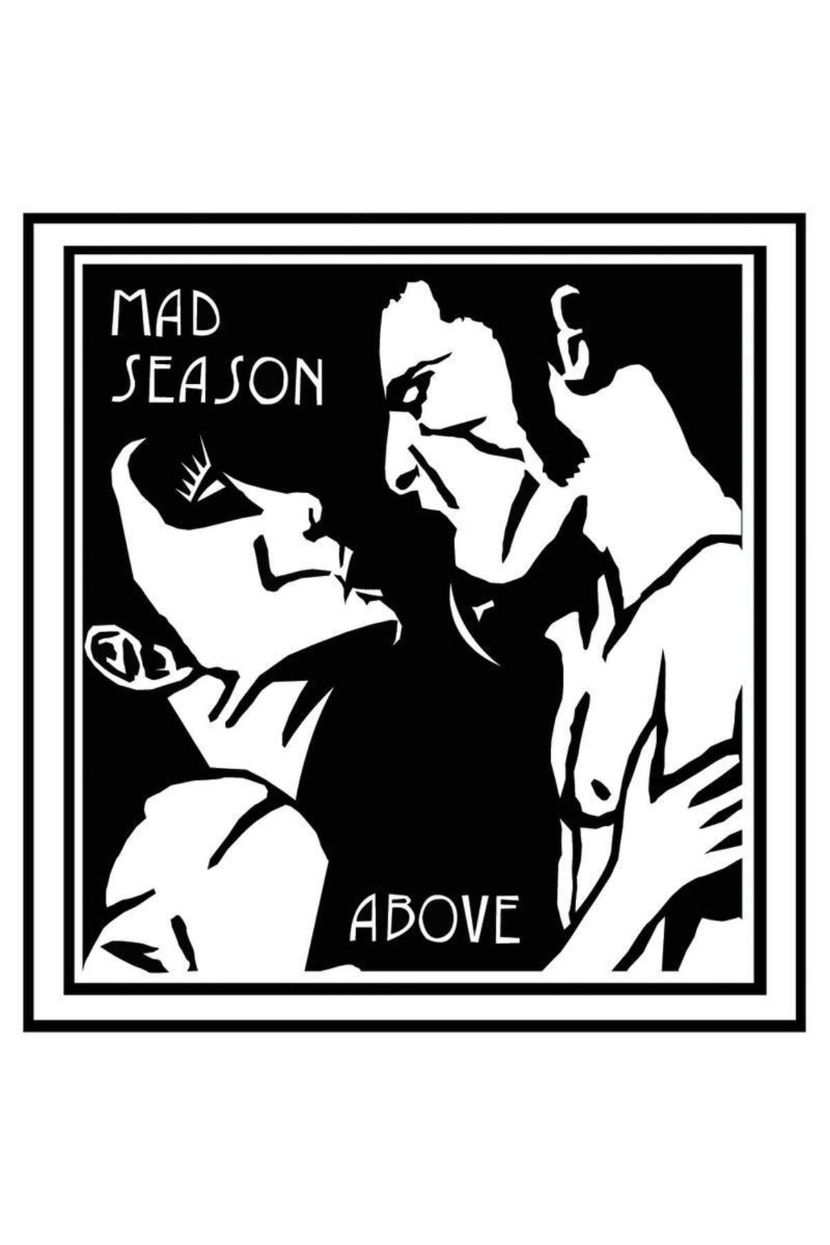 Mad Above Müzik Grubu Baskılı Unisex %100 Pamuk Siyah T-shirt