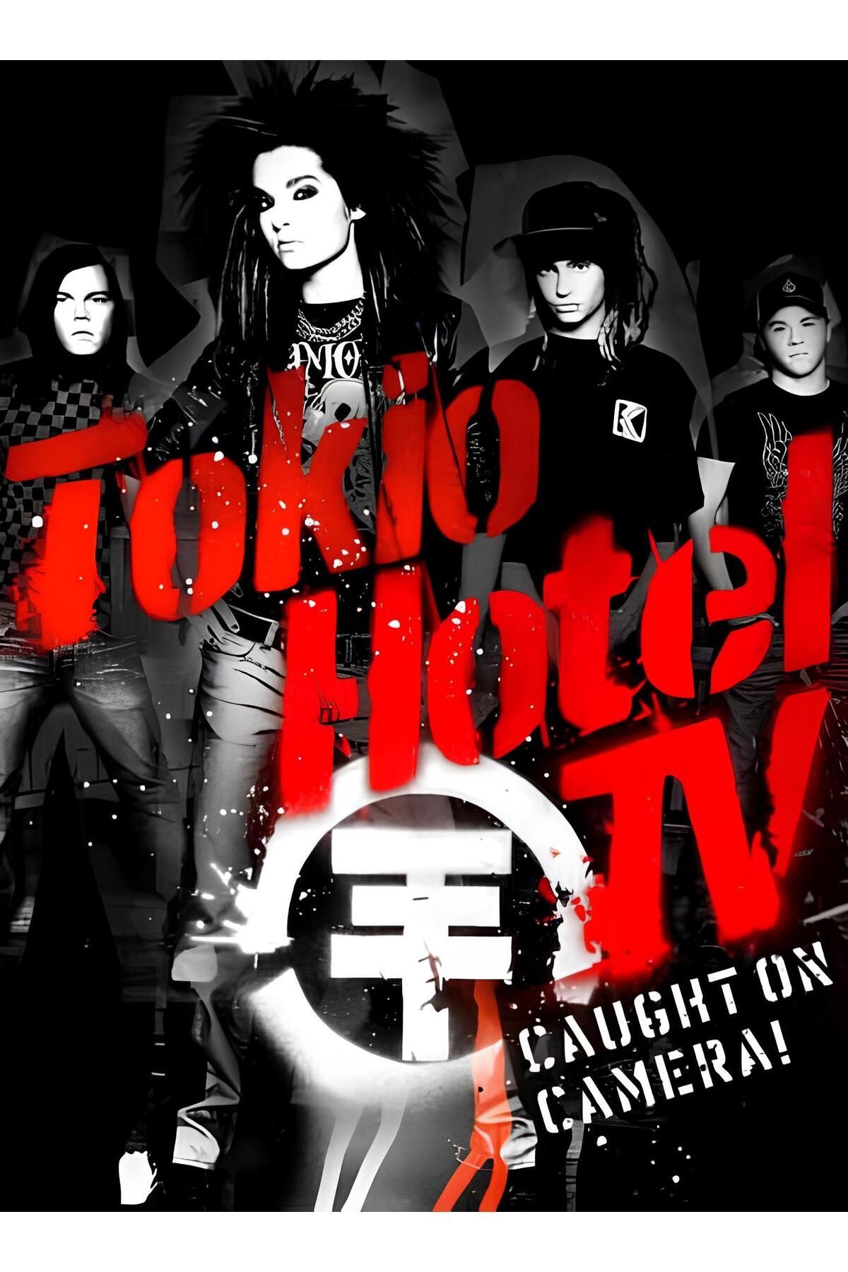Tokio Hotel Baskılı Unisex Siyah %100 Pamuk T-shirt