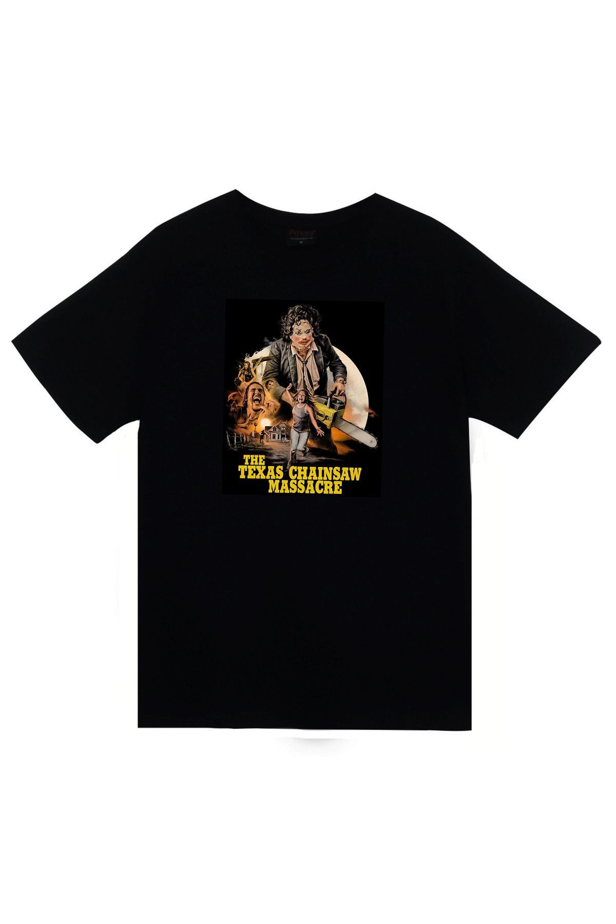 Terrifier Baskılı Unisex %100 Pamuk Siyah T-shirt