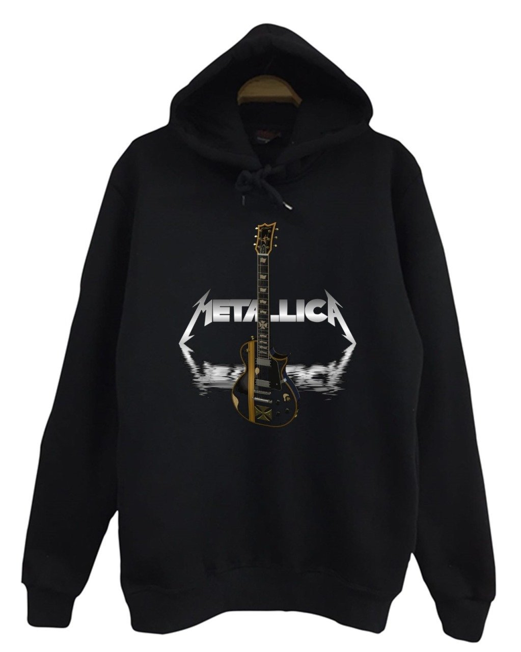 Metallica Baskılı Kapüşonlu Sweatshirt SİYAH - 3XL