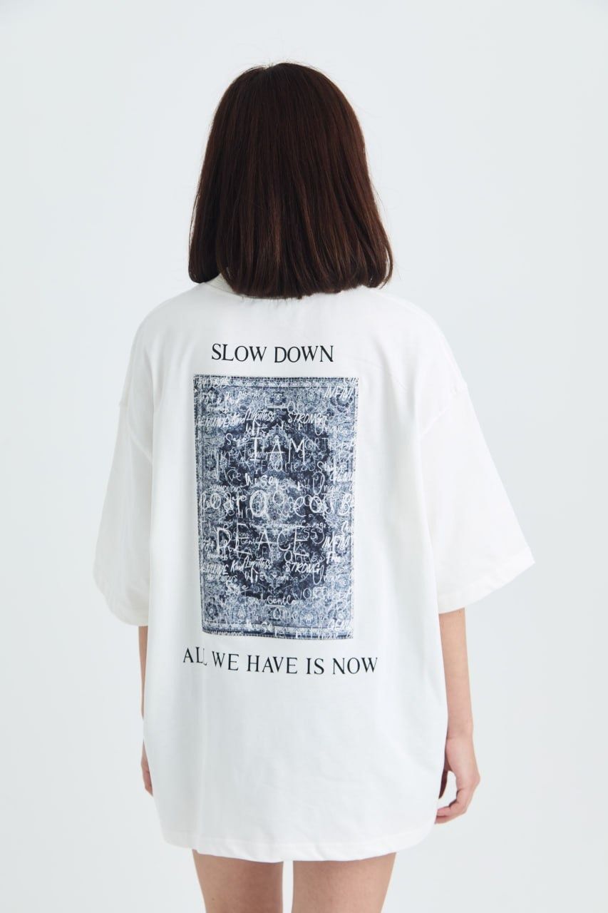 I'm What I'm Slow Down, All We Have Is Now Baskılı Unisex %100 Pamuk T-shirt