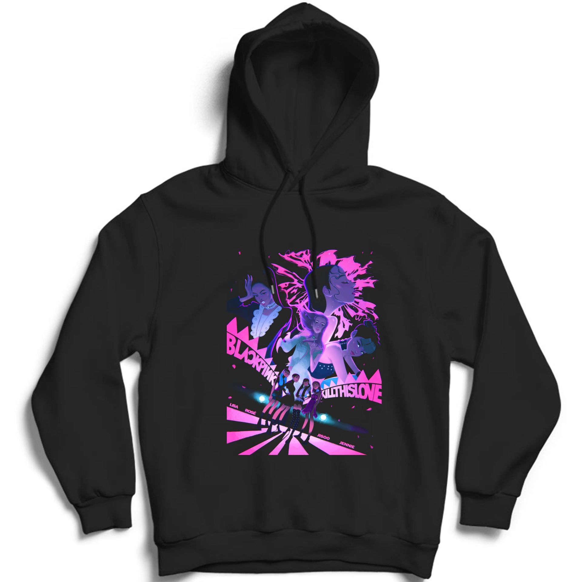 Blackpink ( K-Pop , Black Pink ) Özel Tasarım Kapüşonlu Unisex Sweatshirt