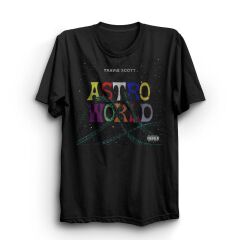 Travis Scott Astroworld Baskılı Tshirt