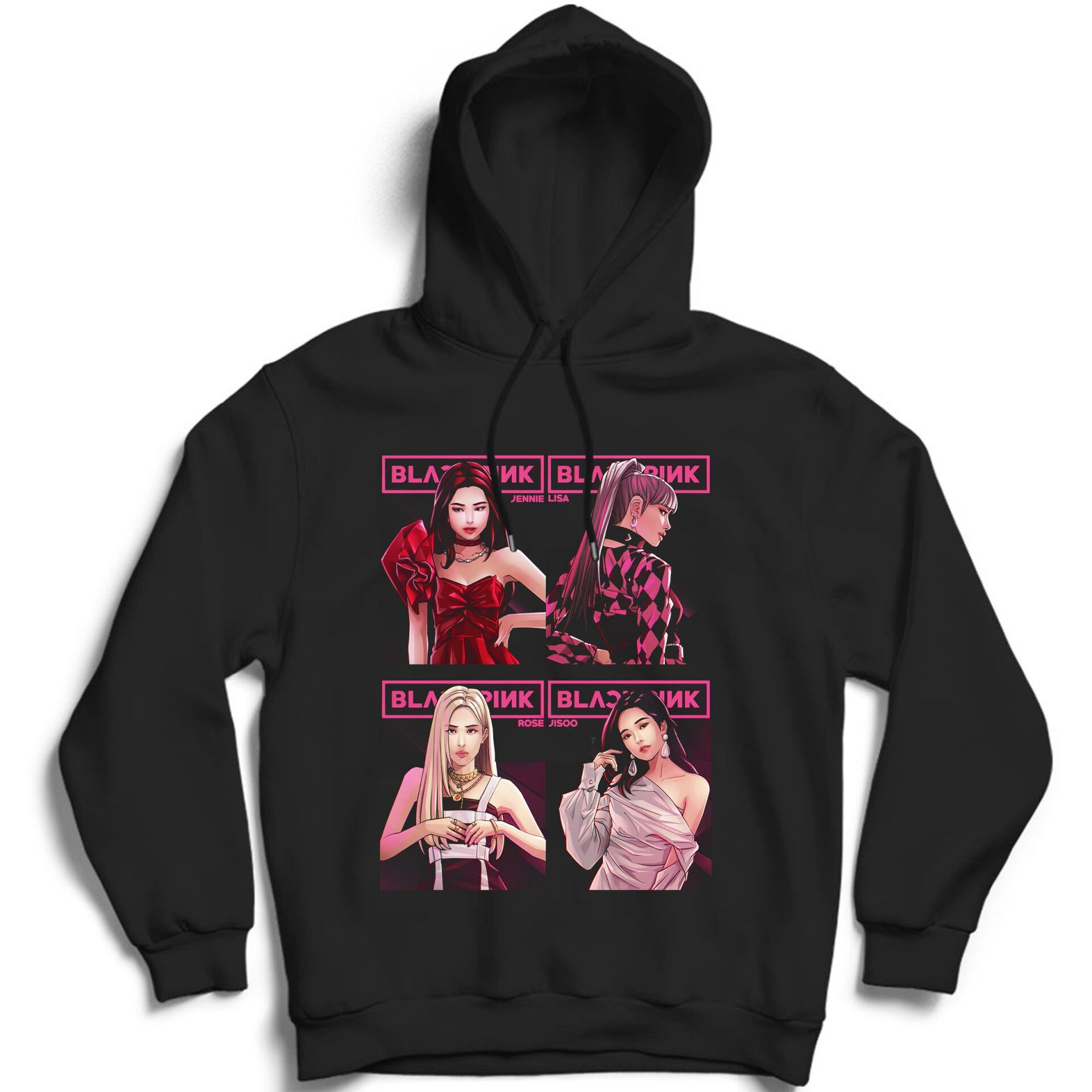 Blackpink ( K-Pop , Black Pink ) Özel Tasarım Kapüşonlu Unisex Sweatshirt